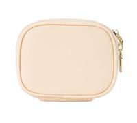 Makeup Bag with LED Mirrour, Cosmetic Train Case Leather Minis Bags Minis Toiletry Pouches Leather Makeup Organizers