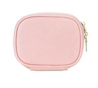 Makeup Bag with Mirror - Cosmetic Bag with Lighted Mirror | USB Charging Makeup Case with Illuminated Mirŕor 3 Brightness Levels, PU Leather Cosmetic Organizer with Brush Holder Travel, 1-Pack
