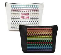 Makeup Bag with Secret Message - Waterproof Lightweight Cosmetic & Stationery Pouch, 2pcs Travel Makeup Pouch Stationery Bag Gifts for Women Girls Friends Aesthetic Toiletry Bag Organizer