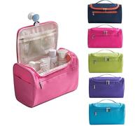 Makeup Bag Women's Men's Large Waterproof Cosmetic Bag Travel Cosmetic Bags Organizational Requirement Cosmetics Toilet Bag Make Up Bag(Purple)