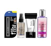 Makeup BFFs Kit - Pack of 4 (400g) | Intense Waterproof Kajal, Silicone Gel-Based Primer, Long-Lasting Makeup Fixer for Dewy Glow, Oil-Infused Cleansing Micellar Water