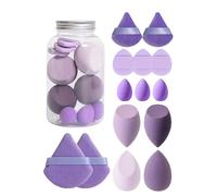 Makeup Blender Set, Cosmetic Application Sponges, Foundation and Concealer Tool, Multi-Shape, Long-Lasting Design, Purple/Black for Ensuring Consistent Results Over Time