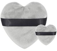 Makeup Blendiful Puffs,Large Face Powder Puffs Cotton Velour Love Shape with Strap,Makeup Tool Beauty Sponges Blender 2 Pcs
