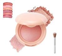 Makeup Bloom Up Baked Highlighting Blush Soft Pinch Glitter Powder Blush Contour & Highlight Long-Lasting & Lightweight for All Skin Tones