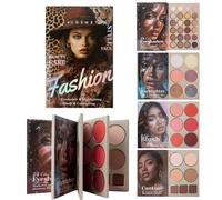 Makeup Book,4-Layer Blush Highlighter Contour Powder - Professional Blush and Highlighter Palette - for Women Girls All Skin Type Birthday Christmas Party Dating Shopping Holiday Event