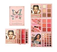 Makeup Book Palette | 36-Colors Waterproof Magnetic Book-Design Cosmetics | 3-Layer Make Up Pallets for Women | for Fashion Commute Women Girls Travel Party Beauty