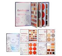 Makeup Book Palette | 4-Layer Multifunctional 45-Color | Eye Face Make Up Contour Palette,for Women Girls Beginner Girlfriend Daily Travel Party Dating Wedding Birthday