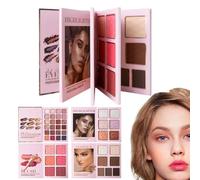 Makeup Book Palette - 43 Color Waterproof Cosmetics | Highlighter Contour Eyeshadow Kit | Professional Makeup Set For Party Daily Holiday Birthday Travel Work Wedding Event Club Photoshoot Women