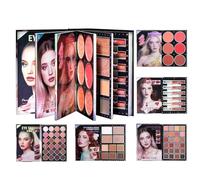 Makeup Book Palette | 48-Color Long Lasting Cosmetics | Highlighter Blush Lipstick Palette,for Daily Party Travel Holiday Birthday Dates Photoshoots Work Wedding Events Women Brides