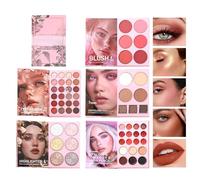 Makeup Book Palette - 6 Colors Highlighter,Book Style 24 Colors Glitter Eyeshadow,for Dating Makeup Travel Beauty Party Daily Photography