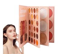 Makeup Book Palette,Colorful Eyeshadow Palette, Eye Shadow Book,Wterproof Long Lasting High Pigment Eyeshadow Palette, Eye Shadow Highlighter Palette (1set)