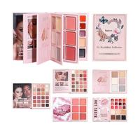 Makeup Book Palette, Facial Makeup Color Collection, Portable Eyeshadow Palette Set, Multi Shade Beauty Organizer, Compact Travel Friendly Cosmetic Kit, For Women Students Beginners Brides Parties
