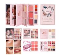 Makeup Book Palette - Lady's Facial Makeup Pallet - Long-Lasting Highlighter | for Beginners Professionals Women Artists Brides Beauty Lovers Daily Routine Wedding Stage Performance