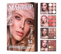 Makeup Book Palette | Long Lasting Travel Cosmetics Kit,Highly Pigmented Eye Makeup Palette - for Girls Adult Beginners Home Everyday Commuting Dating Stage Performance