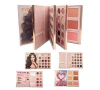 Makeup Book Palette Multifunctional Facial Makeup Product | Facial Contouring Palette for Travelers Beginners Professionals Artists Brides Beauty Lovers Daily Routine Parties Wedding
