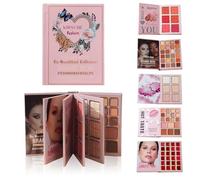 Makeup Book Palette, Professional Multi-Color Palette with Glitter Matte Pearl Finishes for Eyeshadow Highlighter Blush Lipstick