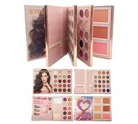 Makeup Book Palette Travel - Multifunctional Makeup Supplies - Natural Cheek Blush,for Travelers Beginners Professionals Artists Brides Beauty Lovers Daily Routine Parties Wedding Travel