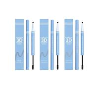 Makeup Brow Pencil,Dual Ended with Brow Pencil and Brush，MIX3PC