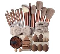 Makeup Brush - 33 Piece Travel Set, Soft Professional Tool, Cosmetic Beauty Kit | Perfectly For Artists Women Girl, Family Friend