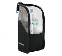 Makeup Brush Bag - Portable Standing Organizer, Lightweight Travel Toiletry Pouch, Beauty Brush Holder Case, Cosmetic Storage Bag, Vanity Organizer for Women Girls Outdoor Home Luggage