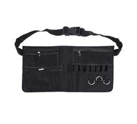 Makeup Brush Belt Professional Adjustable Large Capacity Multi Pocket Cosmetic Brush Holder Waist Pouch for Makeup Artists Beauty Salons Fiber Nylon 46.6 x 23.5cm