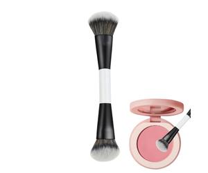 Makeup Brush - Beveled Round Top Applicator - Under Eyes Face Makeup Mix Brush,For Powder Highlighter Contour Concealer Bronzer Cream Women Home Travel Party Wedding