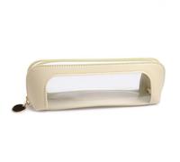 Makeup Brush Case,Double Sided Clear Make Up Brush Bag,Portable Small Makeup Bag,Small Makeup Pouch,Convenient Pencil Case,Pencil Pouch,for Women Students Home Travel Office School Cosmetic Storage