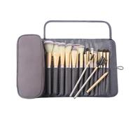 Makeup Brush Case - Folding Waterproof Cosmetic Pouch - Makeup Brushes Stand-up Cosmetic Bag | for Daily Use Home Office School Dorm Studio Social Gathering
