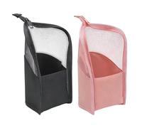 Makeup Brush Case - Waterproof Compartment Holder, Cosmetic Brush , Standing Storage Case, Travel Bag, Large Capacity Makeup Bag, Beauty with Smooth Zip