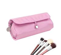 Makeup Brush Case, Waterproof Portable Pouch, Makeup Brushes Stand-up Cosmetic Bag, for Daily Use Home Office School Dorm Studio Social Gathering