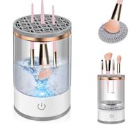 Makeup Brush Cleaner, Auto-Rotating Brush Cleaner for Deep Cleaning, Electric Makeup Brush Cleaner, Automatic Spinning Cosmetic Brush Cleaner, One-Click Operation, Suitable for All of Makeup Brushes