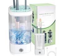 Makeup Brush Cleaner, Electric Makeup Brush Cleaner for Deep Cleaning, Automatic Spinning Cosmetic Brush Cleaner, Auto-Rotating Brush Cleaner One-Click Operation, Suitable for Any Makeup Brushes