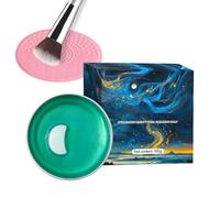 Makeup Brush Cleaner Gel | 100g Professional Bar Balm with Mat Makeup Cleaning Cosmetic Cleaner - for Eyeshadow Foundation Women Girls Travel Home Daily Use