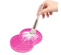 Makeup Brush Cleaner Pad - Silicone Makeup Brush Cleaner Mat with Suction Cups, Portable Scrubber for Cleaning Cosmetic Brushes, Travel Makeup Brushes, Tool