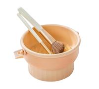 Makeup Brush Cleaning Bowl,Silicone Makeup Brush Washing Mat - Silicone Makeup Brush Cleaner Mat With Drying Rack for Makeup Brushes Sponges