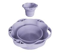 Makeup Brush Cleaning Mat, Brush Cleaning Tool, Functional Design with Portable Folding Drying Holder for Home and Travel