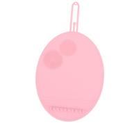 Makeup Brush Cleaning Mat, Silicone Portable Save Space Makeup Brushes Cleaner Brush Cleaner Tool for Travel and Home Use (Pink)