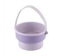 Makeup brush cleaning pad 3-in-1 silicone makeup brush cleaning bowl with makeup brush drying rack makeup brush cleaning tools storage box for storage and air drying (Purple)