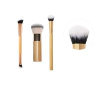 Makeup Brush, Concealer, Blush and Double-headed Makeup Brush, Soft And Portable Soft Bristle for Beginner, for Women Daily and Professional Makeup (3PC)