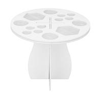 Makeup Brush Drying Rack Multifunctional Holder for Makeup Artists (White)