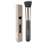 Makeup Brush Foundation Brush Kabuki Flat Top Face Brushes for Liquid Cream or Flawless Powder Buffing Stippling Concealer (Brown)