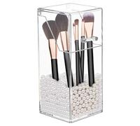 Makeup Brush Holder | Acrylic Clear Makeup Brush Holder for Cosmetic Organizer | Large Capacity Cosmetic Storage for Vanity