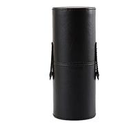 Makeup Brush Holder Black PU Leather Travel Cosmetic Brush Organizer Portable Storage Case for Makeup Brushes for Travel Home Professional Use 9 x 3.1 inch