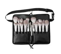 Makeup Brush Holder - Cosmetic Belt Bag Made of PU Leather, Multiple System | 22 Pockets Holder for Beauty Accessories, Professional Apron, Practical Tool Carrier by Studio
