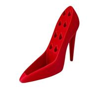 Makeup Brush Holder, Cosmetic Organizer Stand, High Heel Design Storage, 3D Printed Vanity Holder, Sturdy Desk Accessory, Space Saving Display Rack, for Bathroom Bedroom Vanity Makeup Lipstick Use