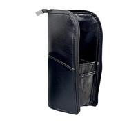 Makeup Brush Holder, PU | Organizers Bag Cosmetic Zipper Pouches Stands Up Toiletry Stationery Bag with Divider