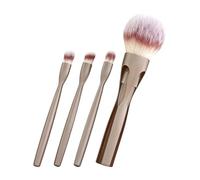 Makeup Brush Kit | 4 in 1 Portable Synthetic Bristles | Professional Face and Eye Brush Kit - for Powder Eyeshadow Gradient Women Girls Teens Beginners Gift