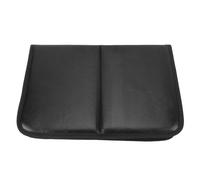 Makeup Brush Organizer Bag Folding PU Leather Travel Cosmetic Brush Case with 14 Elastic Pockets for Makeup Artists Professionals