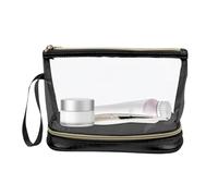 Makeup Brush Organizer Bag - Portable Makeup Tool Organizer Double-Layer Pouch - Cosmetics Accessories for Stage Performance, Travel, Parties, Business Trips