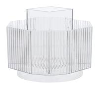 Makeup Brush Organizer Box 360 Degree Rotating with Compartments